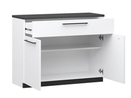 Havi Lipastokaappi 90 cm musta | 2 ovea ja laatikko