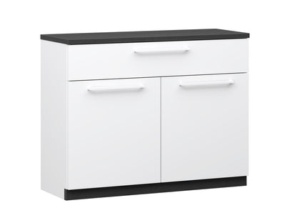 Havi Lipastokaappi 90 cm musta | 2 ovea ja laatikko
