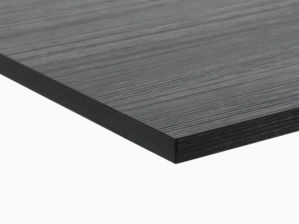 Musta woodline kalustelevy detaljikuva